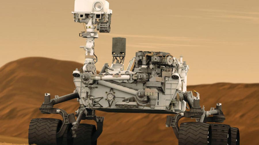 robot Curiosity Rover envoyé sur Mars